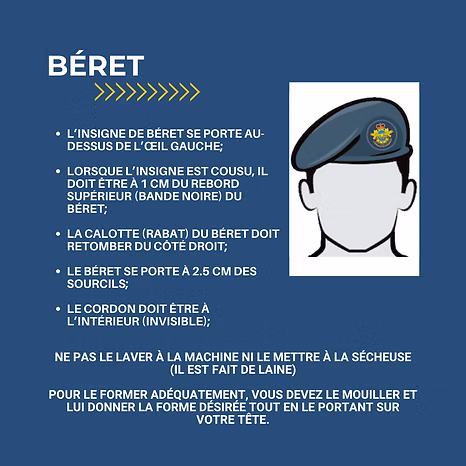 Béret du Programme des cadets